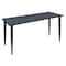 Regency Kahlo Training Tables, 66 W, 24 L, 29 H, Wood, Metal Top, Grey MTPL6624GYBK - alternate 1